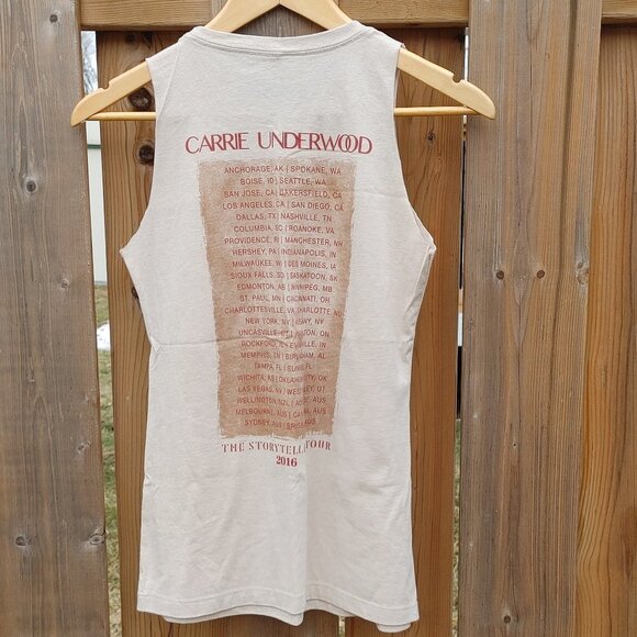 Carrie Underwood Storyteller Concert Shirt Women's Tank Top Size Small OFFICIAL - Picture 4 of 4